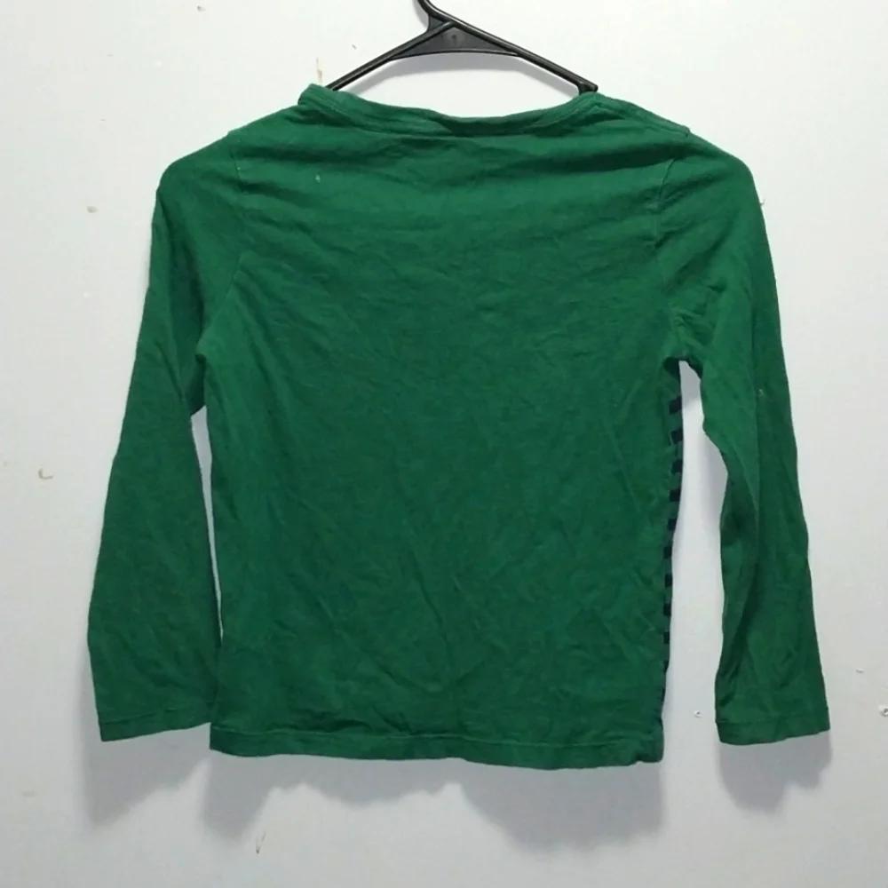 Gap Green, Blue and Yellow Striped Long Sleeve Tee Small